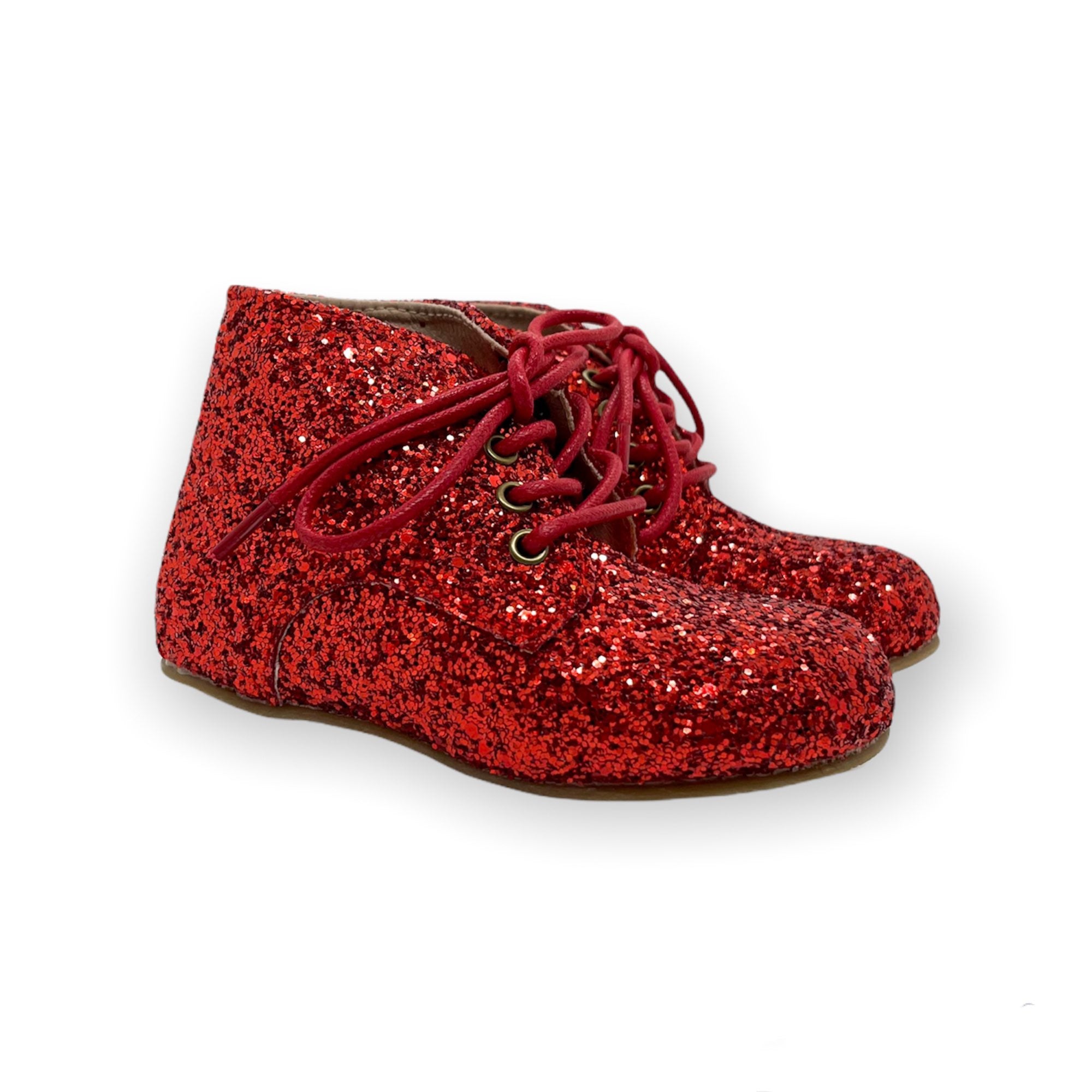 Girls red 2024 glitter boots