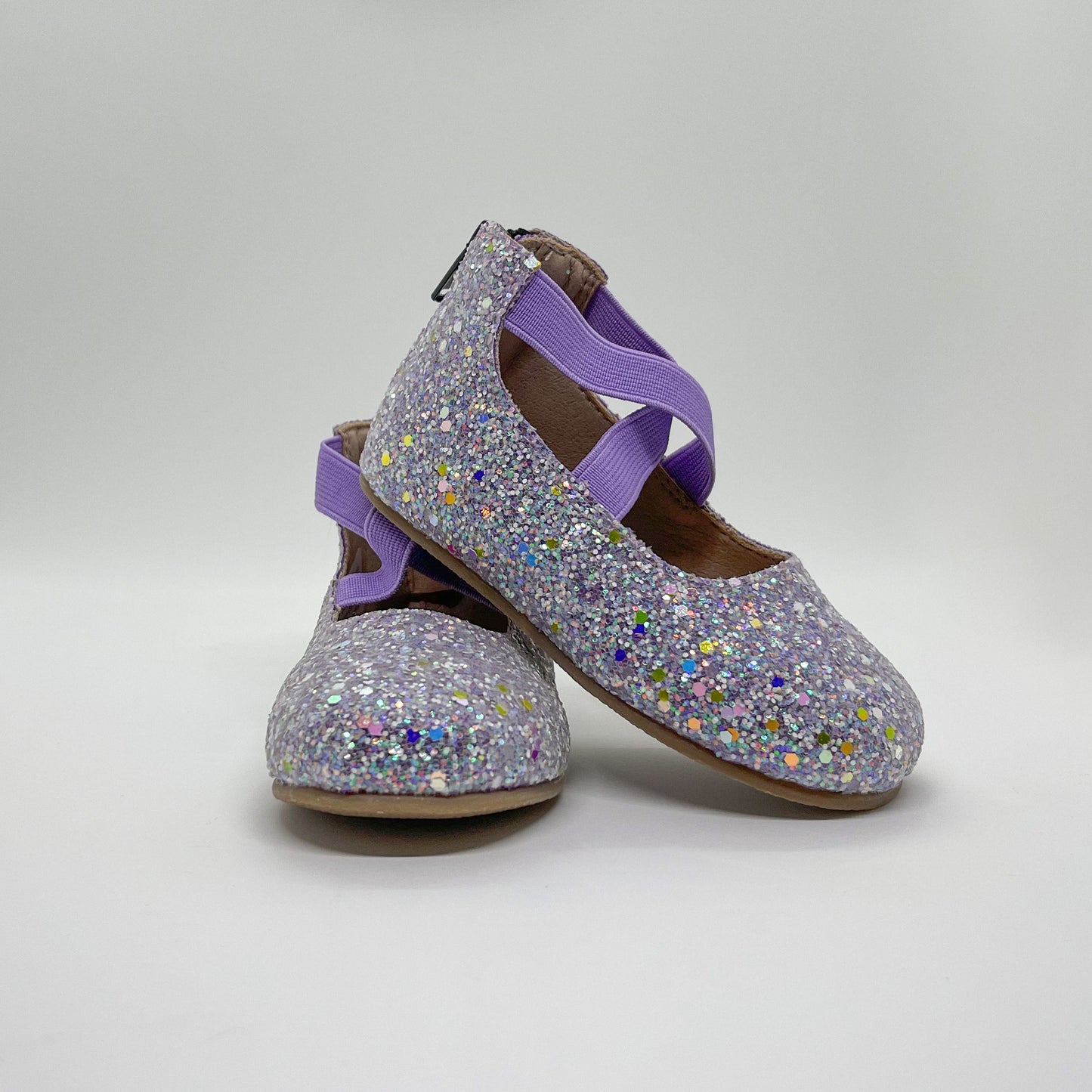 Ballet Flats Spark In The Dark Frosted Purple VEGAN