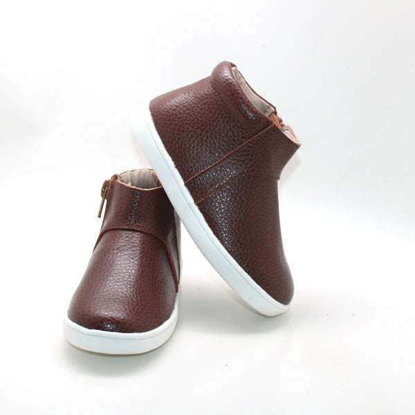 Unisex High Top Loafers Vintage Brown