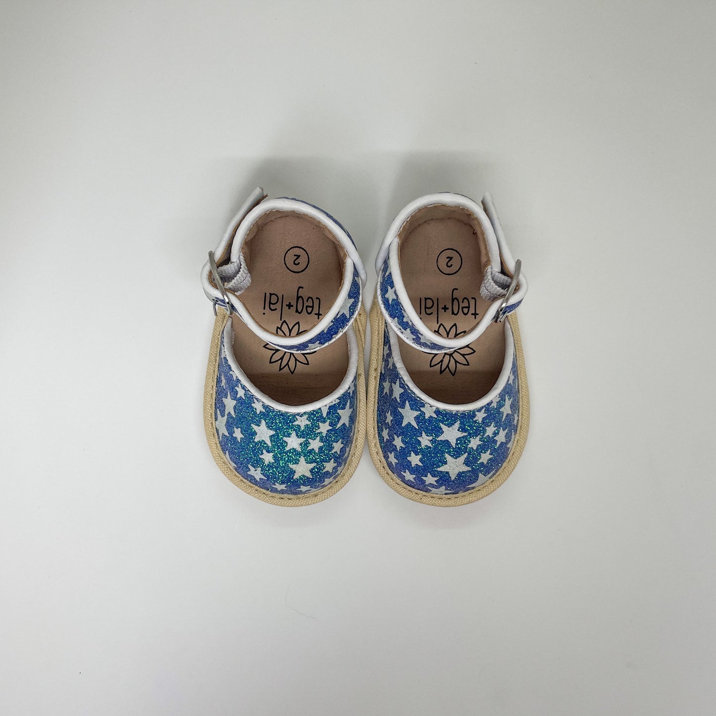 The Mallory Sandal Star Spangled Blue