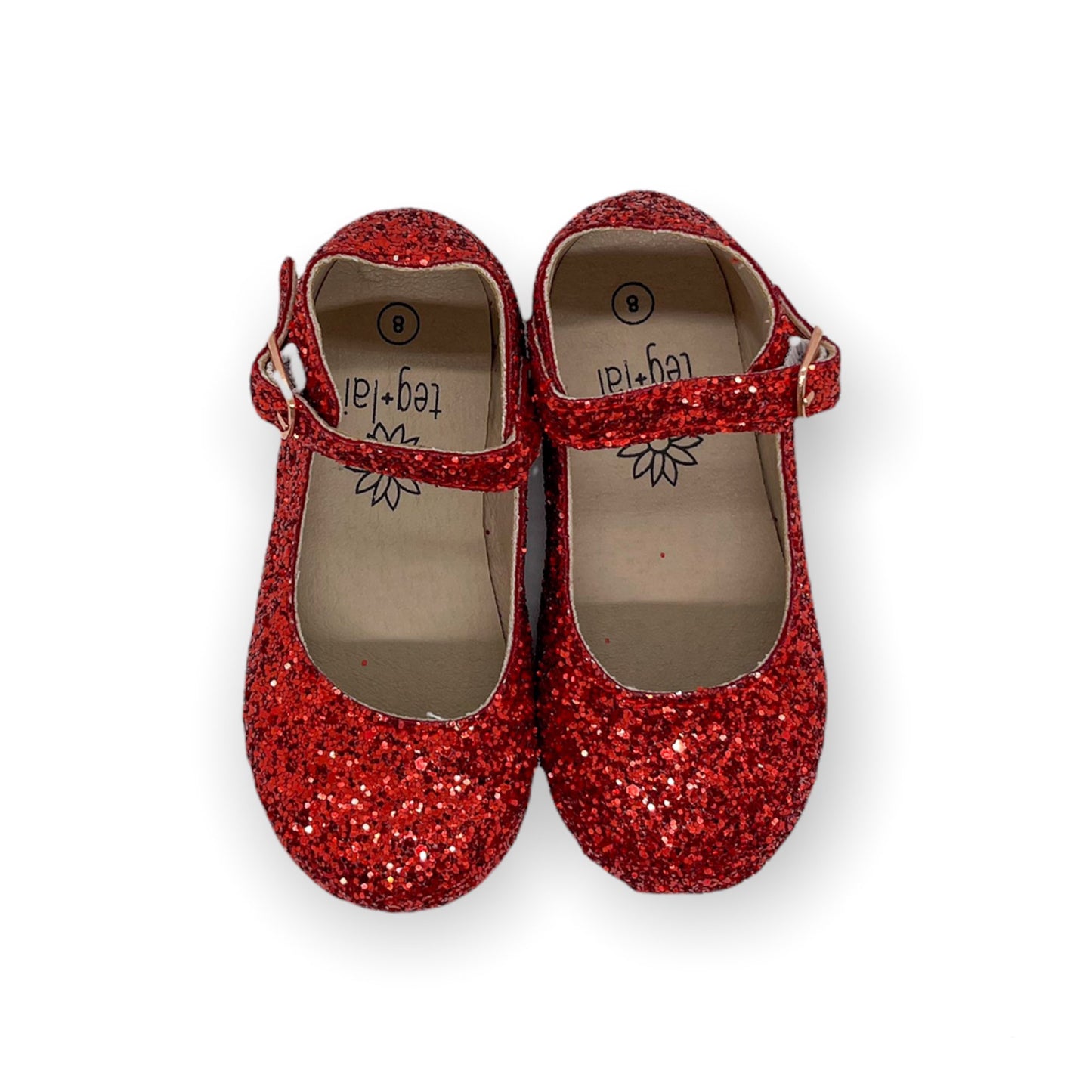 Mary Jane Shimmering Red