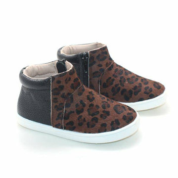 Unisex High Top Loafers Kone Brown