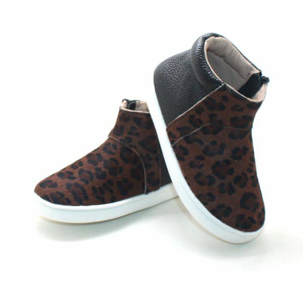 Unisex High Top Loafers Kone Brown