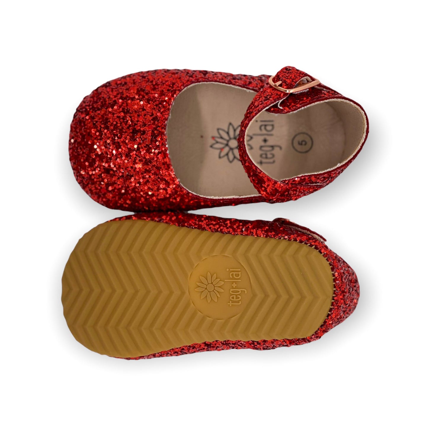 Mary Jane Shimmering Red