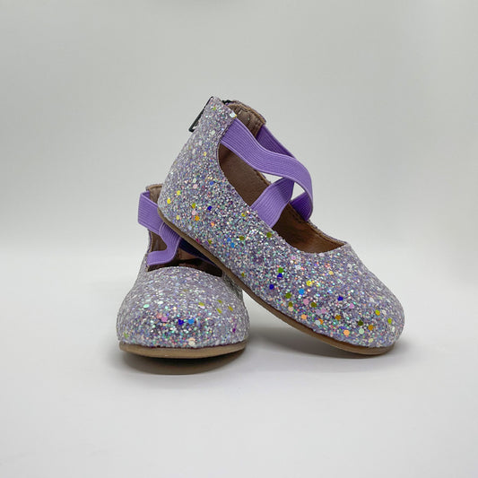 Ballet Flats Spark In The Dark Frosted Purple VEGAN