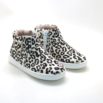 Unisex High Top Loafers Snow Leopard