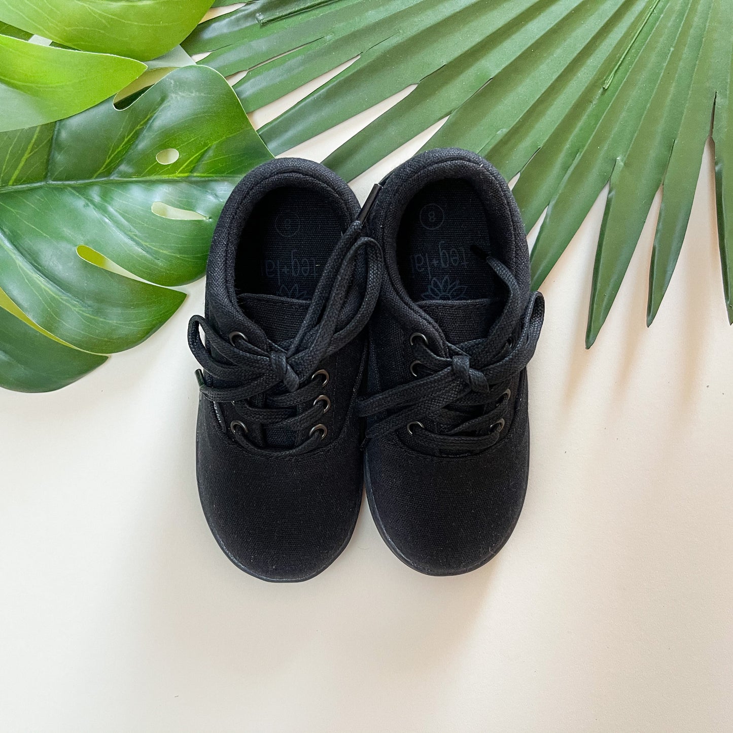 Lace Up Canvas Ebony
